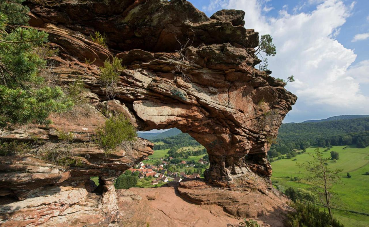 Au Wachtfels Bed & Breakfast Obersteinbach ภายนอก รูปภาพ